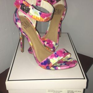 Floral Print Heels